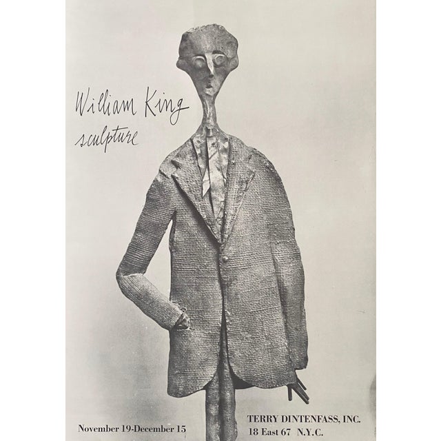 Sculptor William King is widely renowned for his signature flattened and stilt-legged figures, gesturing dramatically....