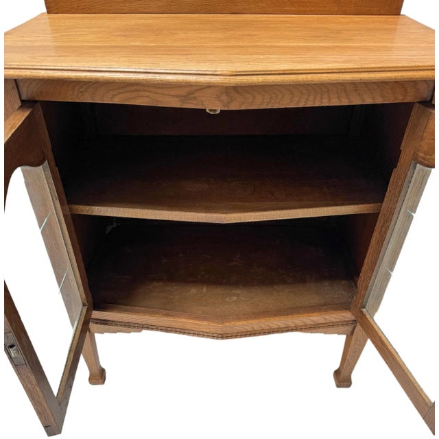 Art Deco Amsterdamse School Oak Cabinet, 1920s For Sale - Image 6 of 10