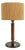 Vintage Danish Table Lamp in Teak, Brass and Rope, 1960s For Sale