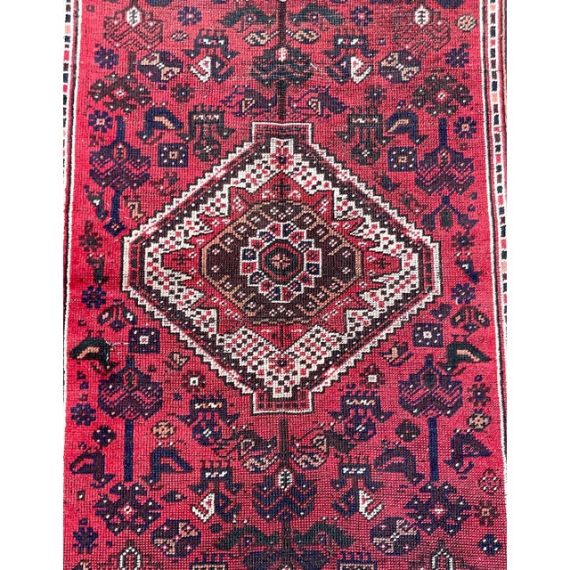 Fine Geometric Caucasian Handwoven Runner For Sale - Image 9 of 18