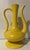 Mid-Century Modern Sculptural Yellow Ceramic Ewer | Italian Style Decorative Vessel A striking vintage sculptural ceramic...
