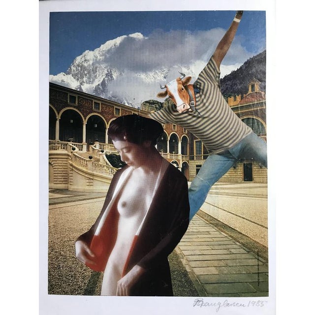 Anker SPANG LARSEN Copenhagen 1917- Paris 2003 Minotaur, 1985 Photomontage and collage Signed and dated in pencil lower...
