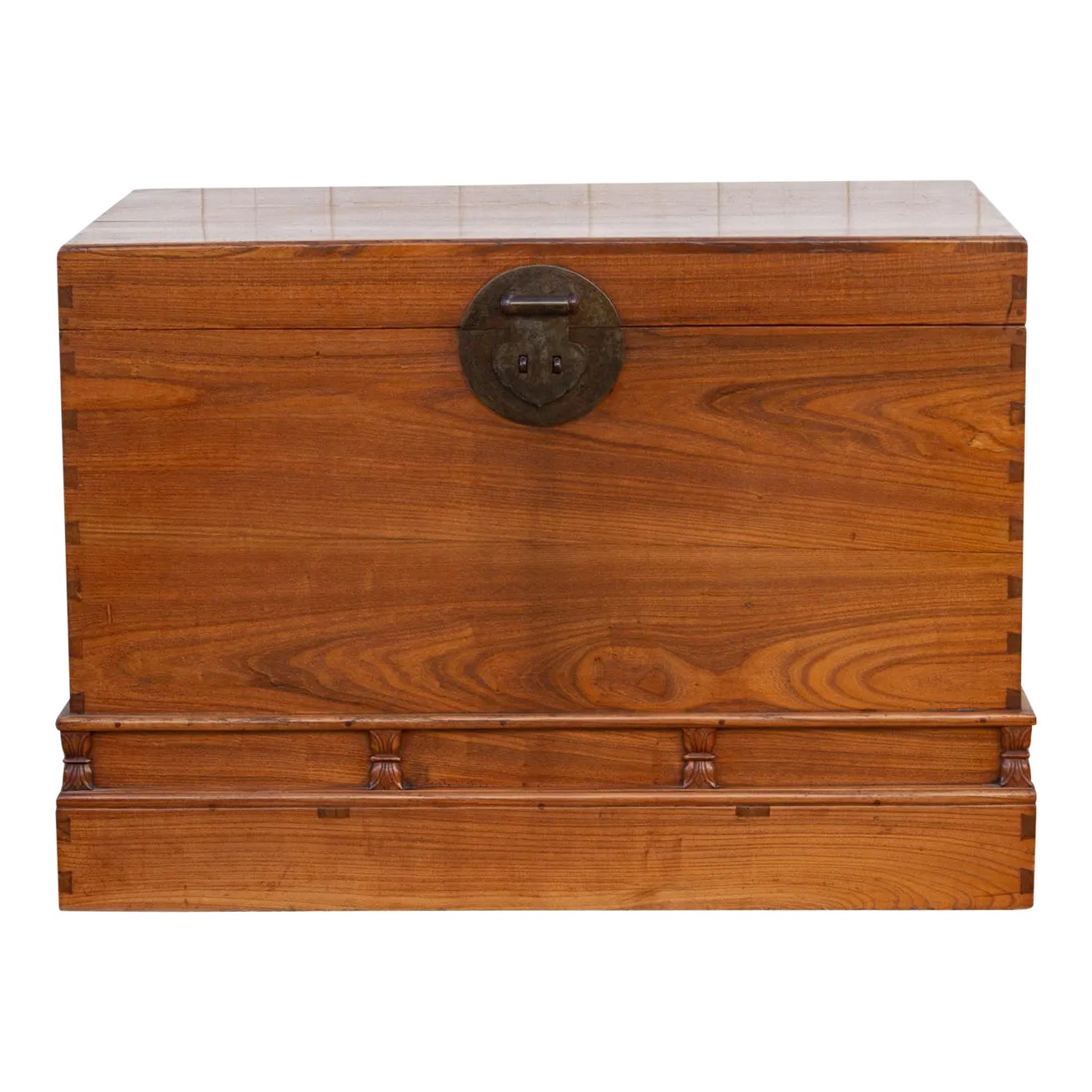 Large Antique Traditional Camphor Wood Chest Chairish