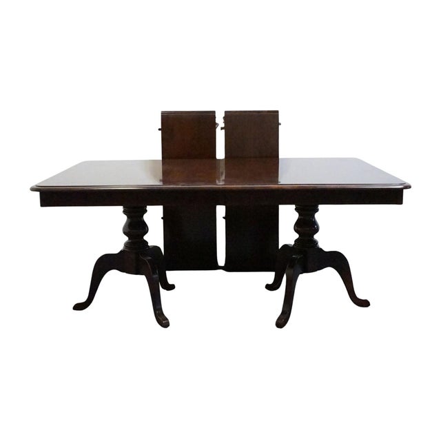 Kincaid Furniture Cherry Mountain III Solid Cherry Traditional Style 95" Double Pedestal Dining Table 81-057 For Sale In Kansas City - Image 6 of 10