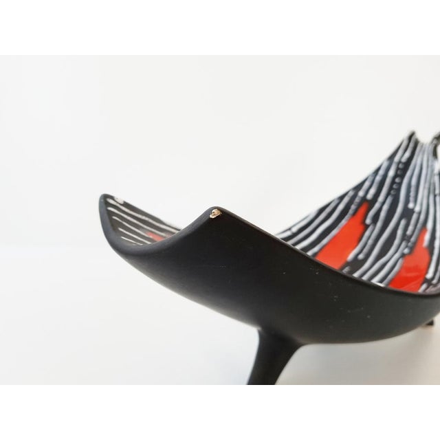 Zoomorphic Ceramic Fruit Bowl by Gabriel Fourmaintraux Desvres, 1950 For Sale - Image 6 of 8