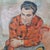 American 1940s Oil on Canvas Portrait Painting of a Man in a Plaid Shirt For Sale - Image 3 of 6