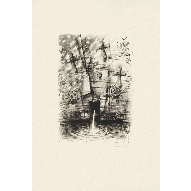 Fountain is a black and white etching realized by the French artist Michel Ciry in 1964. Signed and dated on the lower...