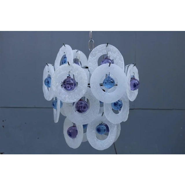 Pop Art Style Murano Glass Ceiling Lamp, 1970s For Sale - Image 10 of 11