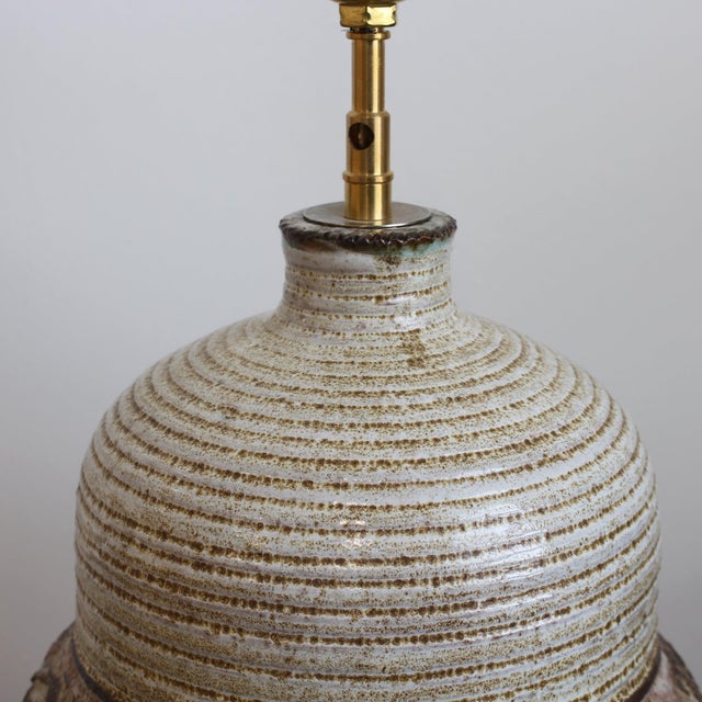 Mid-Century Ceramic Table Lamp by Marcel Giraud, 1970s For Sale - Image 14 of 18