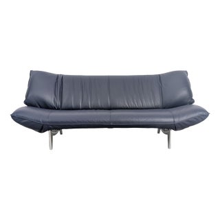 Tango Sofa in Leather Black from Leolux For Sale