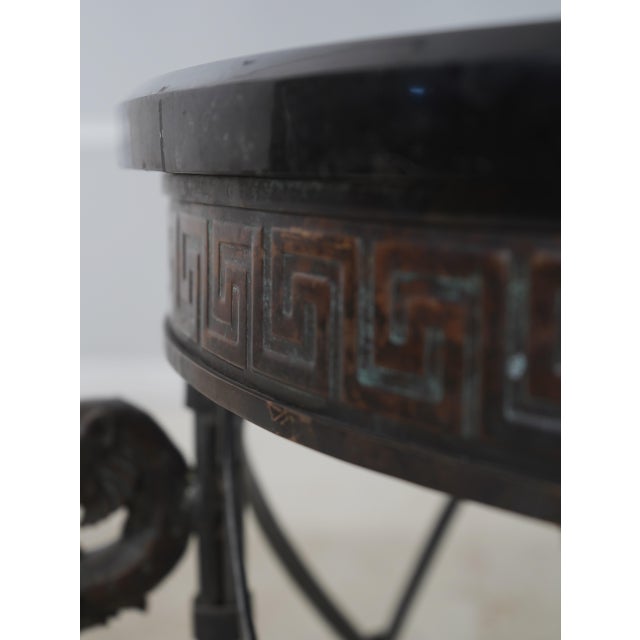 Maitland Smith Bronze Base Marble Top Console Table For Sale - Image 13 of 16