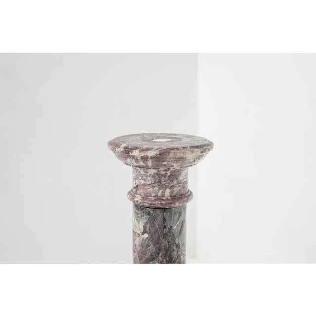1950s Mid-Century French Red Marble Column, 1950s For Sale - Image 5 of 9