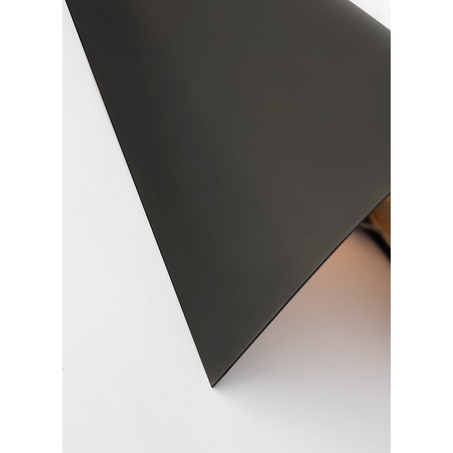 Visual Comfort Kelly Wearstler for Visual Comfort Signature Piel 14" Indoor/Outdoor Wall Wash in Bronze For Sale - Image 4 of 8