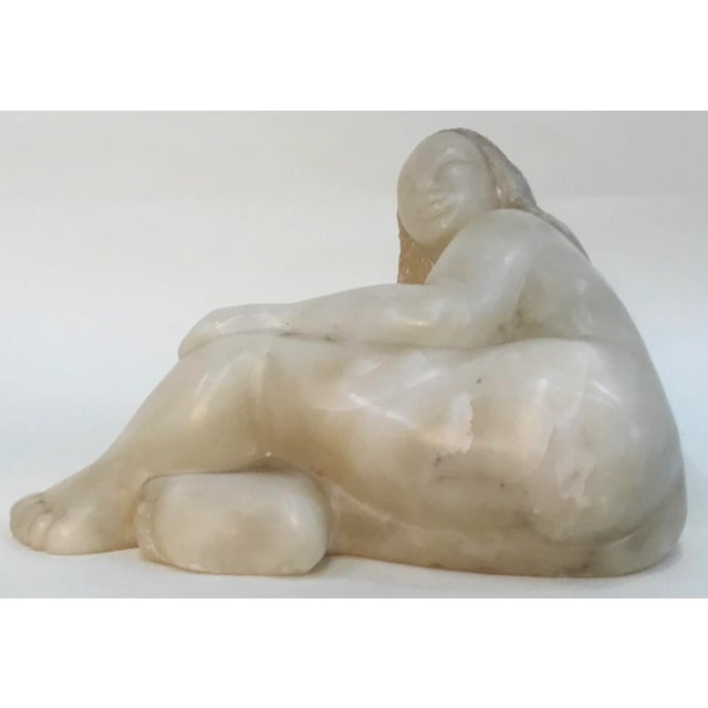 Stone Midcentury Carved Stone Sculpture of a Nude For Sale - Image 7 of 13