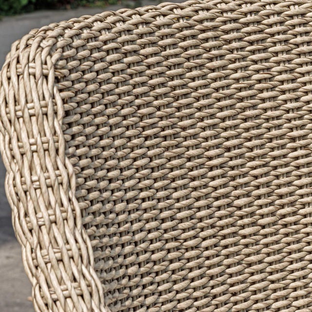 Gray Paloma Outdoor Wicker Bar Stool For Sale - Image 8 of 12