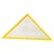 Glass Mirror with Yellow Triangular Frame attributed to Anna Castelli Ferrieri for Castelli / Anonima Castelli, 1980s For Sale - Image 7 of 7