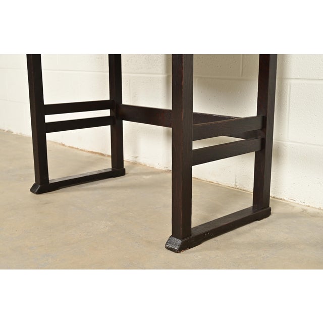 Stickley Brothers Antique Mission Oak Arts & Crafts Drop Front Secretary Desk, Circa 1910 For Sale - Image 11 of 15