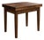 Solid 3” Thick Walnut Kitchen Table, Dovetailed Drawer, Towel Bar and Tapered Legs For Sale