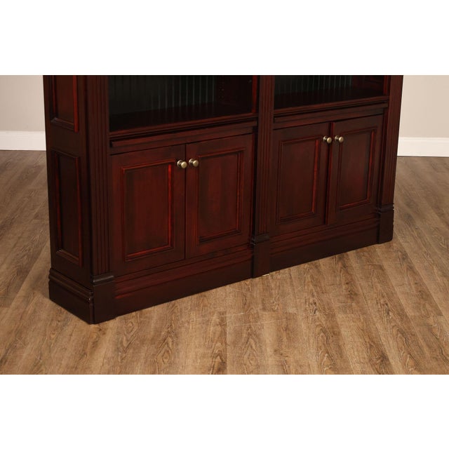 Wood Penwood Furniture Traditional Bookcase Cabinet For Sale - Image 7 of 18
