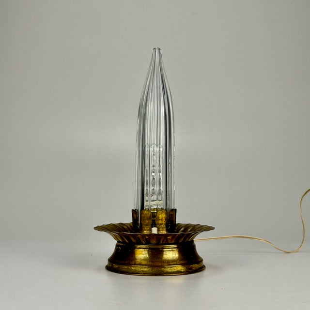 Small Art Deco Table Lamp, 1940s For Sale - Image 6 of 6