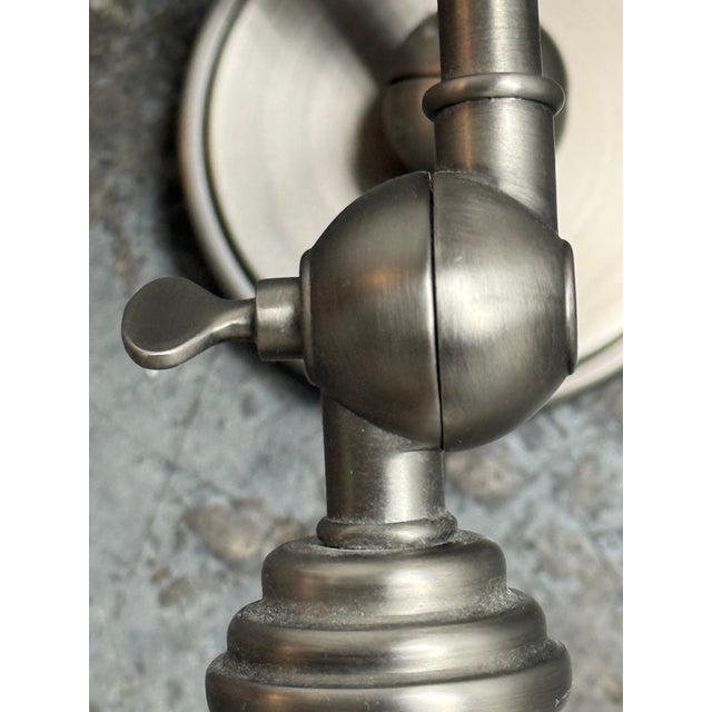 Restoration Hardware Academy Task Swing-Arm Sconces, Pair For Sale - Image 9 of 12
