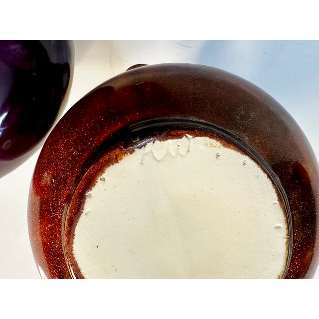 Handmade Stoneware Vases with Handles, Germany, 1980s, Set of 2 For Sale - Image 9 of 12