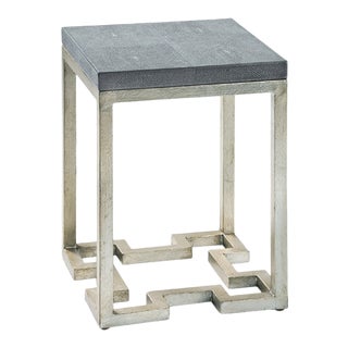 Maitland-Smith Geometric Charcoal Accent Table For Sale