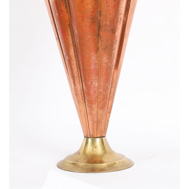 Antique Brass and Copper Umbrella Stand, 1920s For Sale - Image 13 of 16
