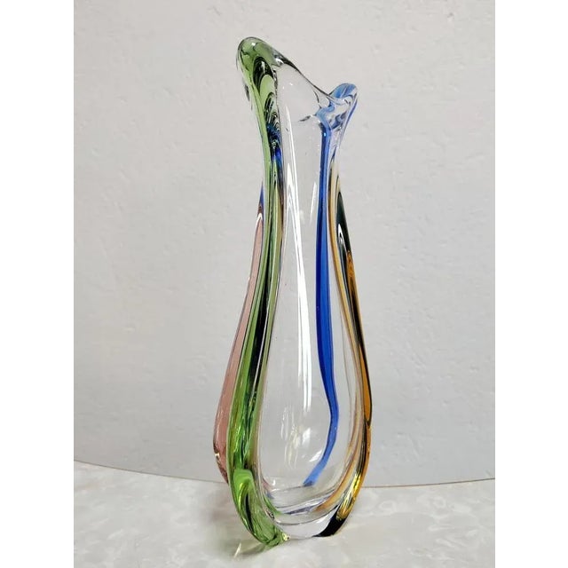 Rhapsody Vase attributed to František Zemek for Sklo Glass Factory, Former Czechoslovakia, 1960s For Sale - Image 3 of 9