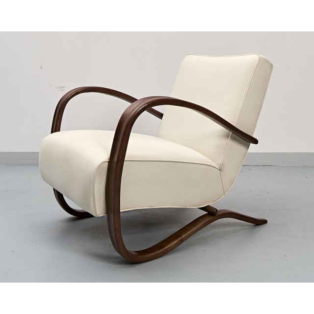 H-269 Lounge Chair by Jindrich Halabala, 1940s For Sale - Image 18 of 18