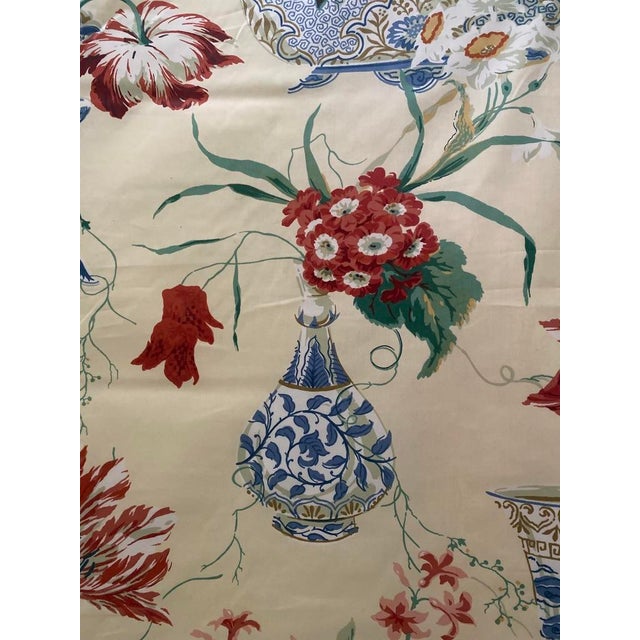 Colefax and Fowler "Kingham" Chintz Print Fabric 16 Yards on 3 Rolls