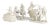 Porcelain Sculptures by One Wilhelmsthal, Set of 4 For Sale