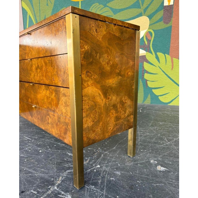 Mid Century Tomlinson Burl & Brass Sideboard For Sale - Image 12 of 13