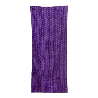 Amethyst Silk Kantha Reversible Throw For Sale