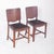 Wood Chairs with Synthetic Leather, 1920s, Set of 2 For Sale - Image 7 of 8