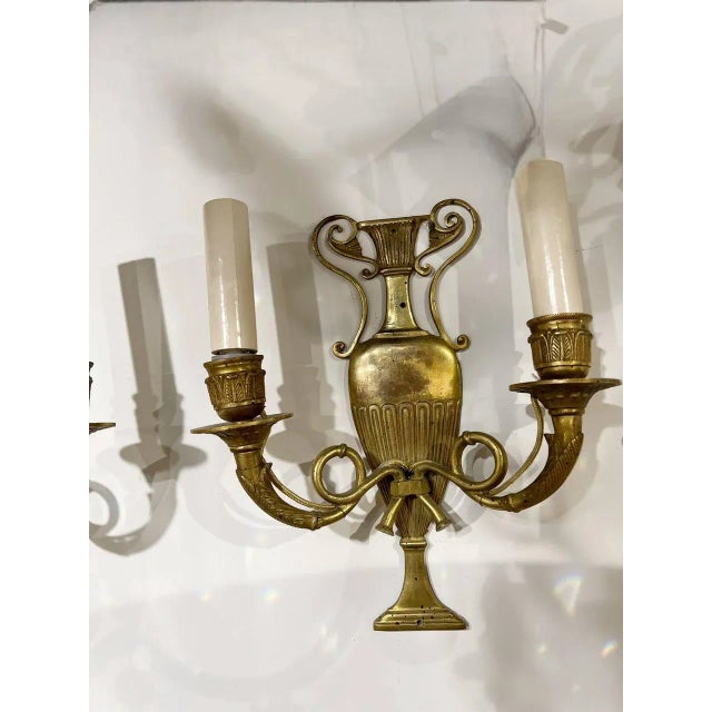 French A Circa 1920's French Urn Shape Small Sconces For Sale - Image 3 of 6