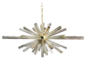 Murano Glass Oval Sputnik Chandelier by Simoeng