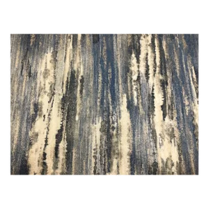 Clarke & Clarke Latour Indigo French Navy Blue Charcoal Grey Beige Cream Abstract Upholstery Drapery Fabric