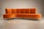 Brazilian Modern Sculptural Curved Sofa in Burnt Sienna Mohair Velvet, Brazil, 1950s For Sale - Image 12 of 18