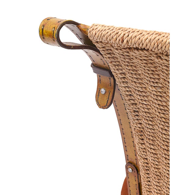 1960s Dining Chairs attributed to Jacques Adnet, Set of 4 For Sale - Image 5 of 13