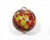 Vintage Hand-Blown Art Glass Witches Ball - Multicolor Speckled Red, Orange, Yellow, Blue For Sale In Austin - Image 6 of 10
