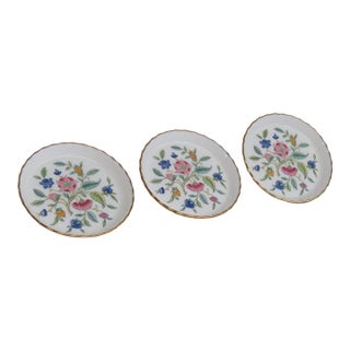 Minton Haddon Hall Bone China Trinket Dish 3pc Set John Wadsworth Coasters 4901b For Sale