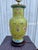 Chinese Late 20th Century Yellow Chinese Famille Rose Vase Lamp For Sale - Image 3 of 12