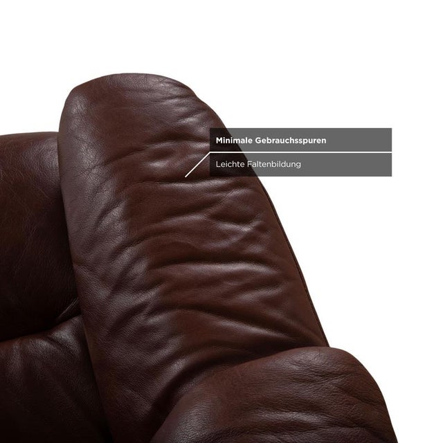 Set of Leather Reno Recliner and Ottoman with Manual Function from Stressless For Sale - Image 12 of 18