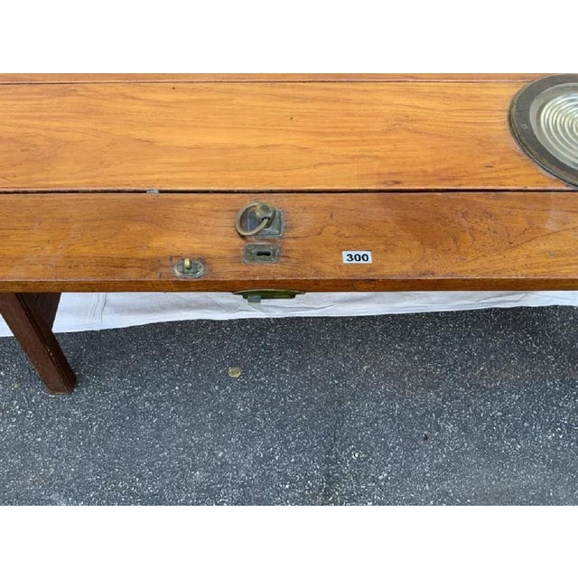 Early 20th Century Wood Table Ship's Door For Sale - Image 5 of 5