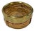 Boho Chic Vintage Italian Crespi Style Rattan and Brass Rim Wine Coaster For Sale - Image 3 of 7
