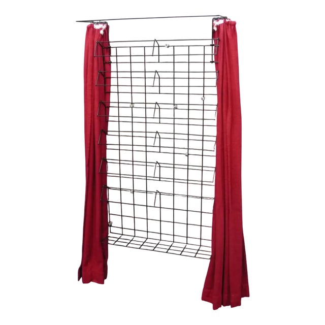 Mid-Century Modern Shoe Rack Shelf by Karl Fichtel for Erlauer Drahtwerke, 1950s For Sale