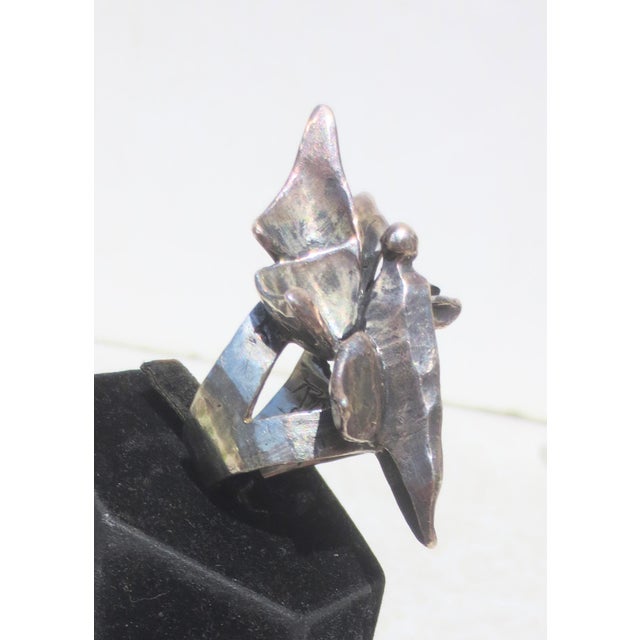 Modern Modern Brutalist Ring by Rima Sterling For Sale - Image 3 of 6