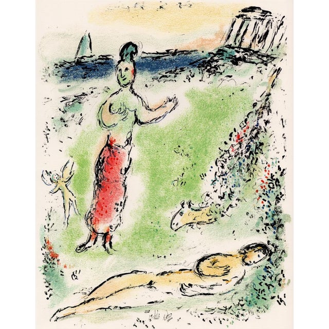Marc Chagall, Athena Puts Odysseus to Sleep from Odyssey, 1989, Lithograph For Sale - Image 8 of 10