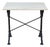 Matthew Izzo Home Avignon Lightly Distressed Whitewashed Oak and Cast Iron Bistro Table - Rectangular For Sale